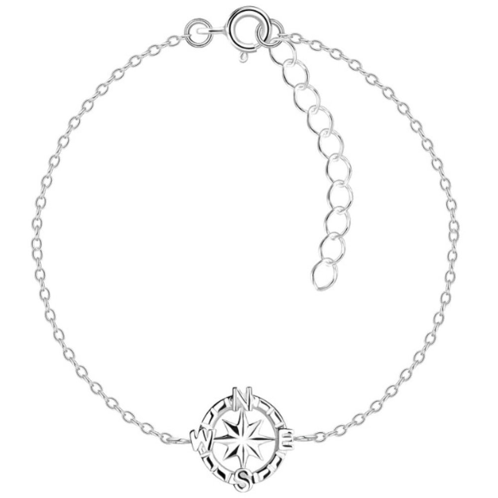 Sterling Silver Compass Bracelet